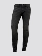 TOM TAILOR DENIM Herren Piers Super Slim Jeans, schwarz, unifarben, Gr.36/36