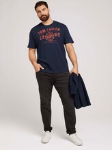 T-Shirt mit Logo-Print - Männer - Dark Blue T-Shirt mit Logo-Print - Männer - Dark Blue - 3 - Men Plus