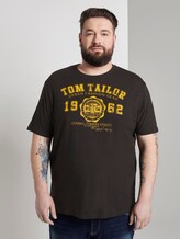 T-Shirt mit Logo-Print - Männer - Dark Greyish Black T-Shirt mit Logo-Print - Männer - Dark Greyish Black - 1 - Men Plus