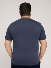 T-Shirt mit Logo-Print - Männer - sky captain blue white melange T-Shirt mit Logo-Print - Männer - sky captain blue white melange - 2 - Men Plus