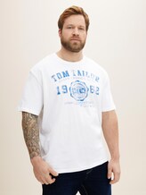 T-Shirt mit Logo-Print - Männer - White T-Shirt mit Logo-Print - Männer - White - 1 - Men Plus