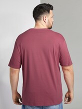 T-Shirt mit Logo-Print - Männer - wine rose pink T-Shirt mit Logo-Print - Männer - wine rose pink - 2 - Men Plus