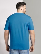 T-Shirt mit Logo-Print - Männer - medium deep sky blue T-Shirt mit Logo-Print - Männer - medium deep sky blue - 2 - Men Plus