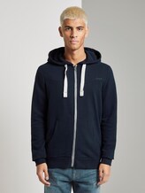 Sweatjacke mit Kapuze - Männer - Sky Captain Blue Sweatjacke mit Kapuze - Männer - Sky Captain Blue - 1 - TOM TAILOR Denim