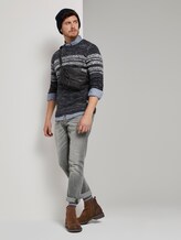 Pullover mit Streifen - Männer - dark blue blue fancy yarn Pullover mit Streifen - Männer - dark blue blue fancy yarn - 3 - TOM TAILOR