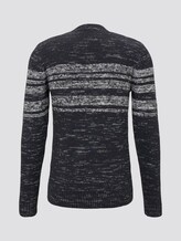 Pullover mit Streifen - Männer - dark blue blue fancy yarn Pullover mit Streifen - Männer - dark blue blue fancy yarn - 8 - TOM TAILOR
