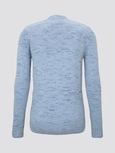 Pullover mit Streifen - Männer - light blue white fancy yarn Pullover mit Streifen - Männer - light blue white fancy yarn - 8 - TOM TAILOR
