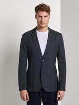 Strukturiertes Jacquard Sakko - Männer - navy woven structure Strukturiertes Jacquard Sakko - Männer - navy woven structure - 1 - TOM TAILOR