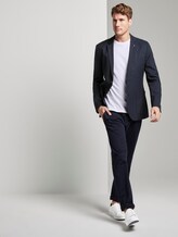 Strukturiertes Jacquard Sakko - Männer - navy woven structure Strukturiertes Jacquard Sakko - Männer - navy woven structure - 3 - TOM TAILOR