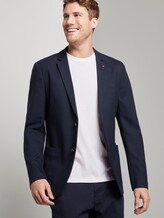 Strukturiertes Jacquard Sakko - Männer - navy woven structure Strukturiertes Jacquard Sakko - Männer - navy woven structure - 5 - TOM TAILOR