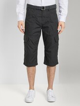 Cargo Bermuda-Shorts mit Gürtel - Männer - black rhomb design Cargo Bermuda-Shorts mit Gürtel - Männer - black rhomb design - 1 - TOM TAILOR