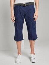 Cargo Bermuda shorts with a belt - Men - grey minimal diamond design Cargo Bermuda shorts with a belt - Men - grey minimal diamond design - 1 - TOM TAILOR
