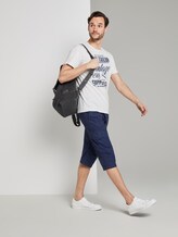 Cargo Bermuda shorts with a belt - Men - grey minimal diamond design Cargo Bermuda shorts with a belt - Men - grey minimal diamond design - 3 - TOM TAILOR