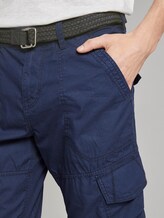 Cargo Bermuda shorts with a belt - Men - grey minimal diamond design Cargo Bermuda shorts with a belt - Men - grey minimal diamond design - 9 - TOM TAILOR