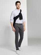 Travis Slim Chino Hose - Männer - dark grey grindle Travis Slim Chino Hose - Männer - dark grey grindle - 3 - TOM TAILOR