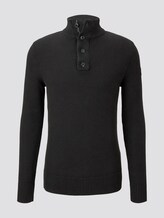 Pullover mit Stehkragen - Männer - Black Pullover mit Stehkragen - Männer - Black - 7 - TOM TAILOR