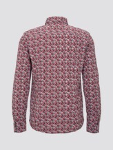 gemustertes Hemd - Männer - white red blue wording design gemustertes Hemd - Männer - white red blue wording design - 8 - TOM TAILOR
