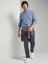 strukturiertes Hemd - Männer - blue white small dobby strukturiertes Hemd - Männer - blue white small dobby - 3 - TOM TAILOR