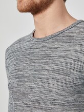 Fein gestreifter Pullover - Männer - grey shades mouline Fein gestreifter Pullover - Männer - grey shades mouline - 9 - TOM TAILOR