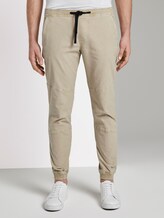 Slim Cargo Joggerfit Hose - Männer - Silver Ecru Slim Cargo Joggerfit Hose - Männer - Silver Ecru - 1 - TOM TAILOR Denim