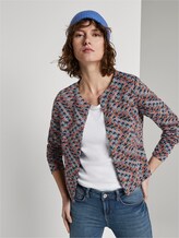 gemusterter Blazer - Frauen - blue pink popcorn structure gemusterter Blazer - Frauen - blue pink popcorn structure - 5 - TOM TAILOR