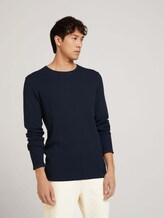 Strukturierter Pullover - Männer - Blueish Grey Strukturierter Pullover - Männer - Blueish Grey - 5 - TOM TAILOR Denim