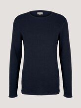 Strukturierter Pullover - Männer - Blueish Grey Strukturierter Pullover - Männer - Blueish Grey - 7 - TOM TAILOR Denim