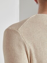 Strukturierter Pullover - Männer - Ecru Melange Strukturierter Pullover - Männer - Ecru Melange - 10 - TOM TAILOR Denim