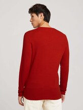 Strukturierter Pullover - Männer - blood orange Strukturierter Pullover - Männer - blood orange - 2 - TOM TAILOR Denim