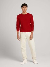 Strukturierter Pullover - Männer - blood orange Strukturierter Pullover - Männer - blood orange - 3 - TOM TAILOR Denim