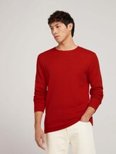Strukturierter Pullover - Männer - blood orange Strukturierter Pullover - Männer - blood orange - 5 - TOM TAILOR Denim