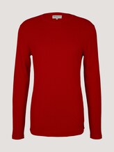 Strukturierter Pullover - Männer - blood orange Strukturierter Pullover - Männer - blood orange - 7 - TOM TAILOR Denim