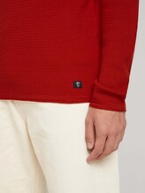 Strukturierter Pullover - Männer - blood orange Strukturierter Pullover - Männer - blood orange - 9 - TOM TAILOR Denim