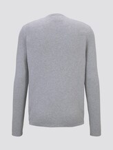 Strukturierter Pullover - Männer - lava stone grey melange Strukturierter Pullover - Männer - lava stone grey melange - 8 - TOM TAILOR Denim