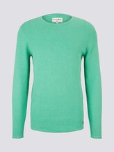 Strukturierter Pullover - Männer - creamy jade melange Strukturierter Pullover - Männer - creamy jade melange - 7 - TOM TAILOR Denim