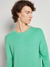 Strukturierter Pullover - Männer - creamy jade melange Strukturierter Pullover - Männer - creamy jade melange - 9 - TOM TAILOR Denim