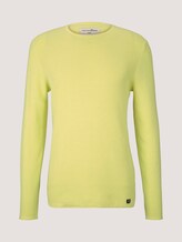 Strukturierter Pullover - Männer - lemon cream melange Strukturierter Pullover - Männer - lemon cream melange - 7 - TOM TAILOR Denim