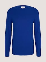 Strukturierter Pullover - Männer - active blue melange Strukturierter Pullover - Männer - active blue melange - 7 - TOM TAILOR Denim