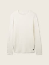 Strukturierter Pullover - Männer - oat milk melange Strukturierter Pullover - Männer - oat milk melange - 7 - TOM TAILOR Denim