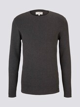 Strukturierter Pullover - Männer - dim anthracite melange Strukturierter Pullover - Männer - dim anthracite melange - 7 - TOM TAILOR Denim
