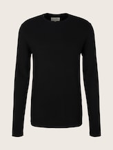Strukturierter Pullover - Männer - Black Strukturierter Pullover - Männer - Black - 7 - TOM TAILOR Denim