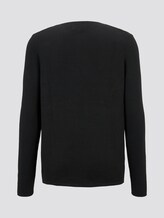 Strukturierter Pullover - Männer - Black Strukturierter Pullover - Männer - Black - 8 - TOM TAILOR Denim