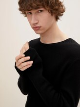 Strukturierter Pullover - Männer - Black Strukturierter Pullover - Männer - Black - 9 - TOM TAILOR Denim
