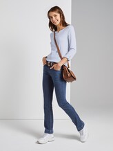 gestreiftes Henley-Shirt - Frauen - blue offwhite small stripe gestreiftes Henley-Shirt - Frauen - blue offwhite small stripe - 3 - TOM TAILOR