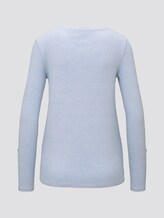 gestreiftes Henley-Shirt - Frauen - blue offwhite small stripe gestreiftes Henley-Shirt - Frauen - blue offwhite small stripe - 8 - TOM TAILOR