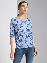 Blusenshirt mit Print - Frauen - blue navy floral design Blusenshirt mit Print - Frauen - blue navy floral design - 5 - TOM TAILOR