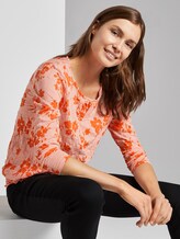 Blusenshirt mit Print - Frauen - orange coral floral design Blusenshirt mit Print - Frauen - orange coral floral design - 5 - TOM TAILOR