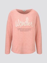 Langarmshirt mit Print - Frauen - fruity melon melange Langarmshirt mit Print - Frauen - fruity melon melange - 7 - TOM TAILOR