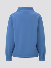 Sweatshirt with turtleneck - Women - sicilian blue Sweatshirt with turtleneck - Women - sicilian blue - 8 - TOM TAILOR