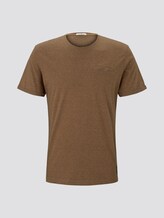 T-Shirt in Melange-Optik - Männer - beige grindle stripe T-Shirt in Melange-Optik - Männer - beige grindle stripe - 7 - TOM TAILOR